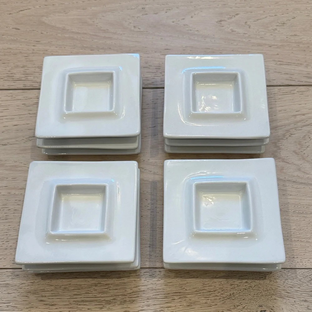 Crate & Barrel Square Mini Dipping Dish | 12 Total